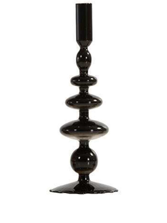 Nef-Nef Homeware Dario Кандилник Стъкло в Черен Цвят 9x9x28бр 1бр