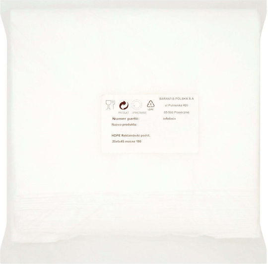 Sarantis Trash Bags 45x25cm 180 Pieces White