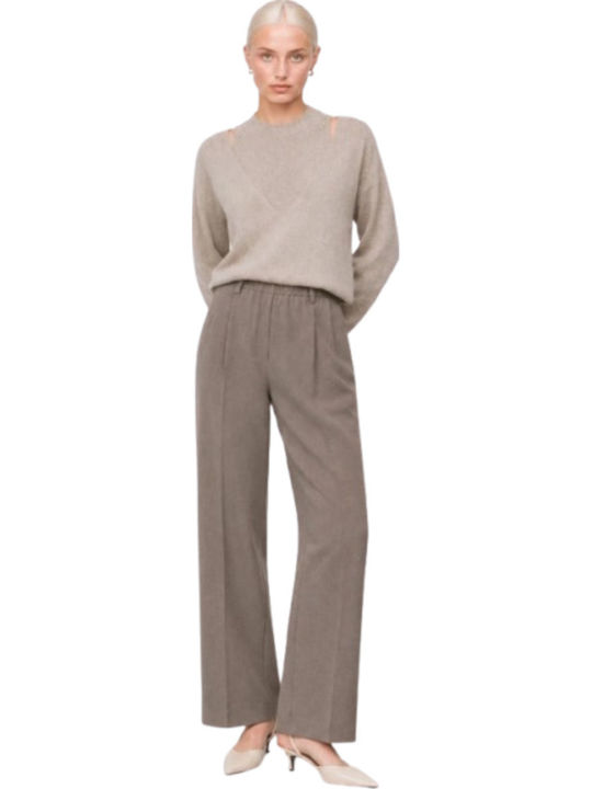 Women's Fabric Trousers Mocca