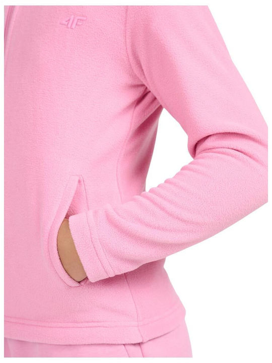 Kinder-Strickjacke Fleece Rosa