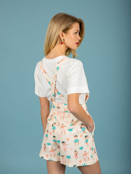 Damen Jumpsuit Beige