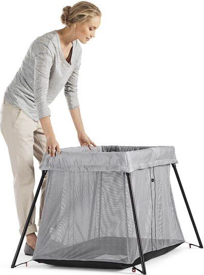 BabyBjorn Travel Crib Light Loc de joacă Plasă neagră 112x82cm