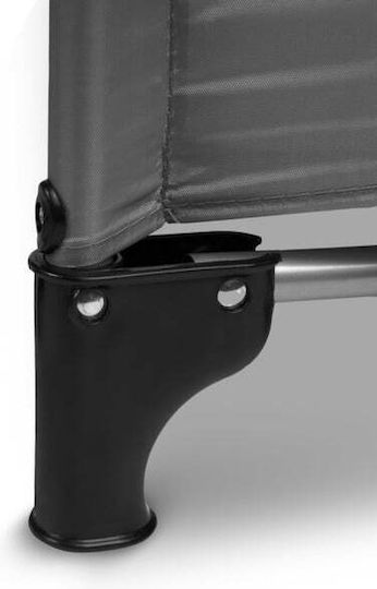 Caretero Key Laufstall mit Matratze Graphite 125x64cm
