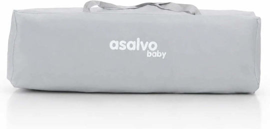 Asalvo Complet Laufstall 2 Ebenen mit Wickeltisch & Matratze Gray 75x125cm