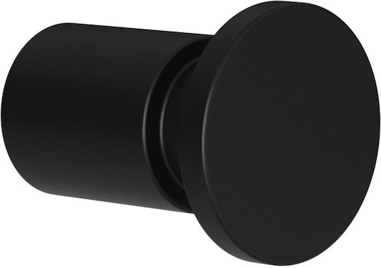 Pam & Co Single Wall-Mounted Bathroom Hook ​2.2x2.2cm Black