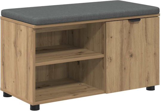 Hallway Furniture with Shoe Rack & Bench Oak 80x38x46cm