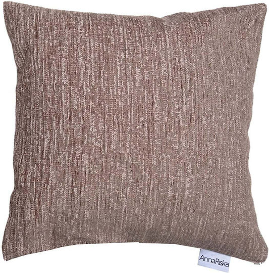 Anna Riska Sofa Cushion 100% Cotton Beige 42x42cm