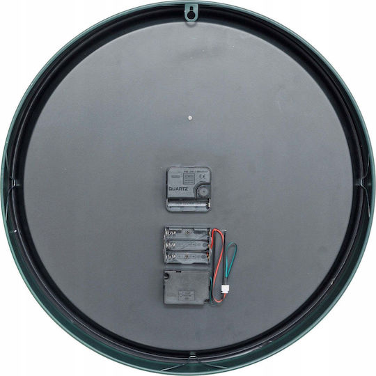 Ceas de Perete Metalic Albastru Petrol Ø46cm