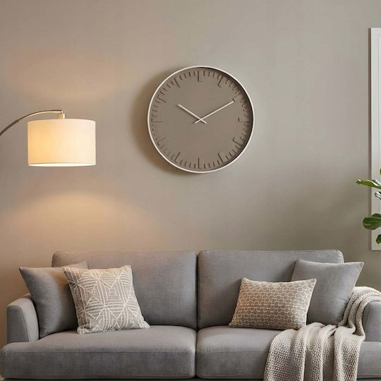 Home&Styling Collection Ρολόι Τοίχου Πλαστικό Λευκό Ø40cm