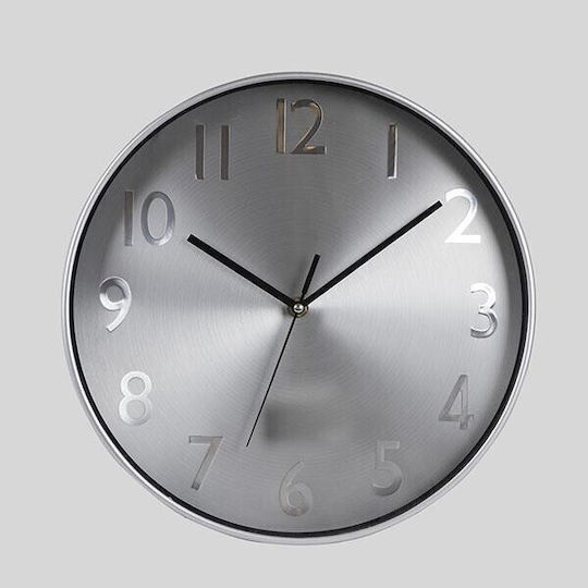 Wanduhr Kunststoff Schwarz 30x4.2cm