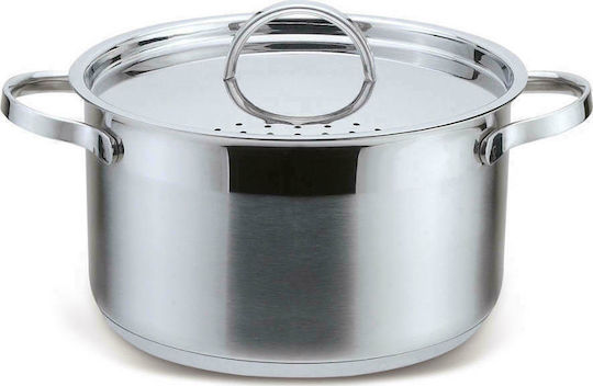 Izzy Cosmopolitan Deep Stainless Steel Pot 5lt / 24cm