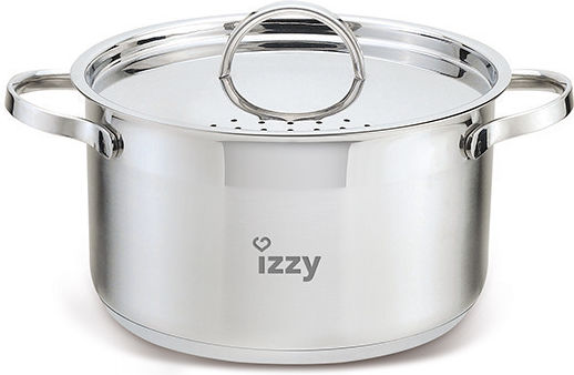 Izzy Cosmopolitan Deep Stainless Steel Pot 5lt / 24cm