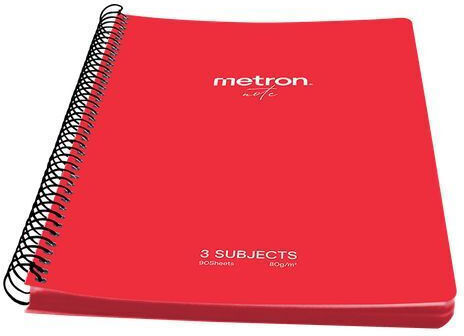 Metron Σπιράλ Τετράδιο Ριγέ Α4 150 Φύλλων 3 Θεμάτων (Διάφορα Σχέδια)