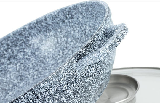 Edenberg Oală Joasă din Aluminiu la Abur 5.5lt / 32cm
