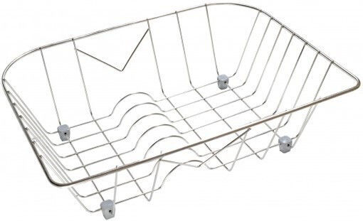 Sanitec No10 Sink Strainer Inox Silver 40x32cm