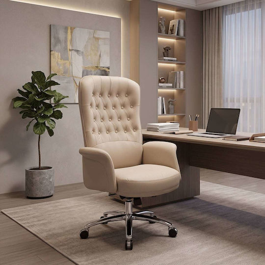 Pakketo Kaline Executive Chair with Recline Beige Shade