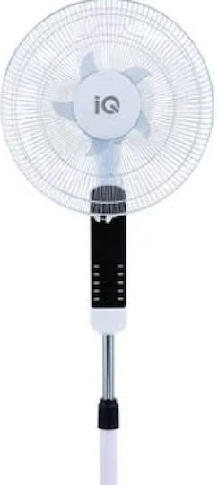 IQ Ανεμιστήρας Ορθοστάτης 50W Διαμέτρου 40cm Λευκός