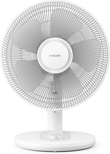 Philips Настолен Вентилатор 25W Диаметър 15cm Бял