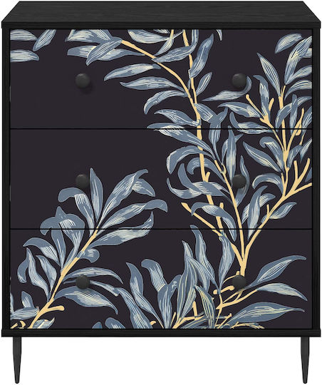 Chest of Drawers Dokkum Blue 66x36.5x76cm