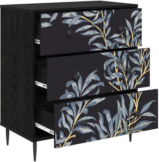 Chest of Drawers Dokkum Blue 66x36.5x76cm