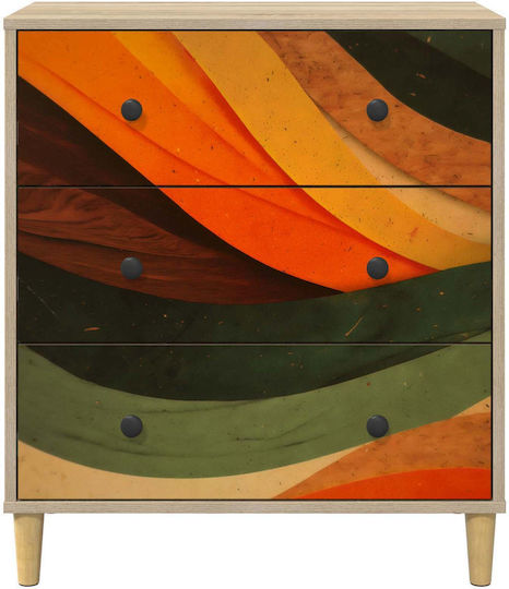 Chest of Drawers Wooden Bonn Multicolour 66x36.5x75cm