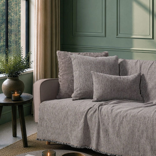 Teoran Utah Four-Seater Sofa Throw Chenille 180x350cm
