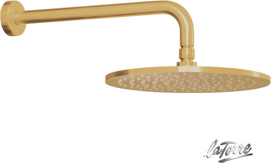 Round Wall Arm 35cm Aisi316 Inox Pvd Brushed Gold