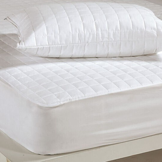 Nef-Nef Homeware Протектор за матрак Единичен Капитониран Бял 100x200+30бр