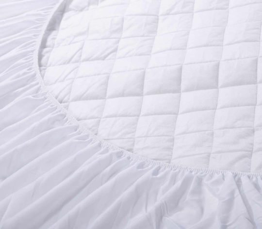 Nef-Nef Homeware Протектор за матрак Единичен Капитониран Бял 100x200+30бр