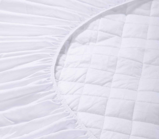 Nef-Nef Homeware Протектор за матрак Единичен Капитониран Бял 100x200+30бр