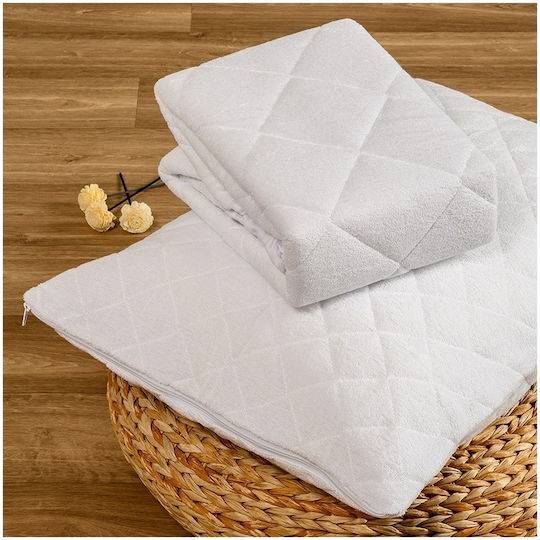 Melinen Protecție Pentru Saltea King Size Waterproof Echipată Albă 180x200+40 cm