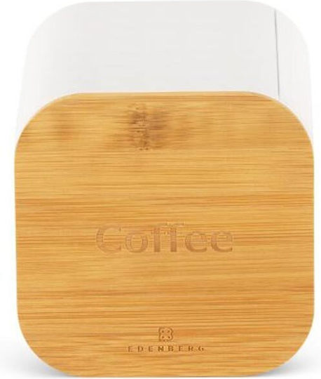 Edenberg Bread Box with Lid Inox White
