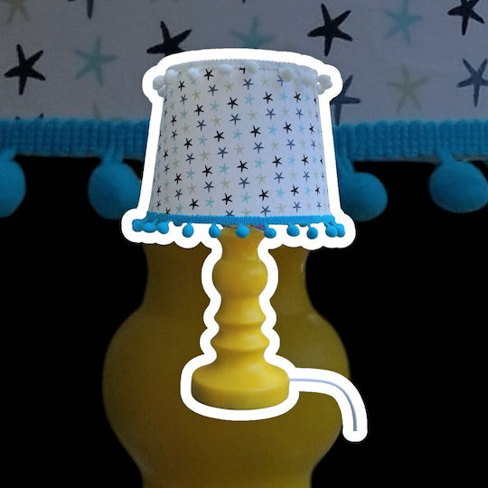 Kids Portable Lamp Blue 25x12x10εκ.