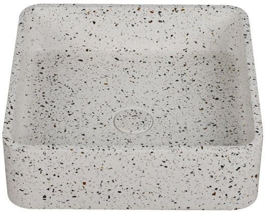 Karag Επικαθήμενος Νιπτήρας Πέτρινος 39x39x12cm Volcano