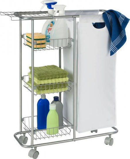 Wenko Wenko Kitchen Trolley Metallic 4 Tiers Silver 58x50x80cm