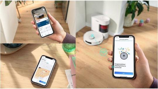 Bosch Spotless Robot Vacuum Cleaner with Laser Mapping and Suction Power 11000Pa White
