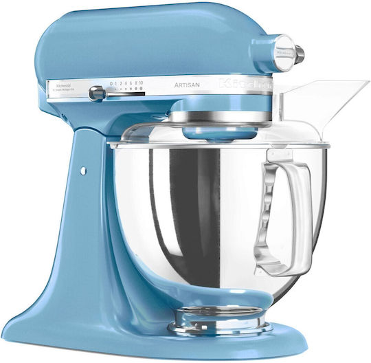 Kitchenaid Artisan Mixer Planetar 300W Cu Bol Inox 4.8lt Catifea Albastră
