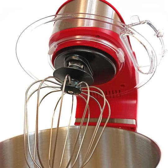 Küchenmaschine 1600W mit Rostfreiem Schüssel 5,5l Rote