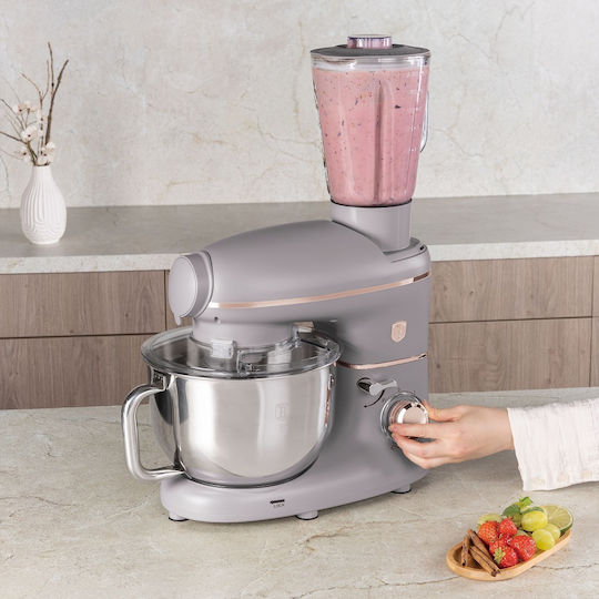 Kitchen Machine 1500W with Stainless Bowl 5.5L Grey