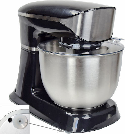Küchenmaschine 1900W mit Rostfreiem Schüssel 6,5l Schwarze