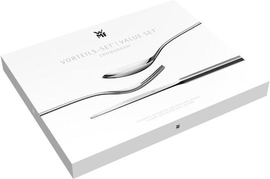 WMF 60-Piece Stainless Steel 18/10 Silver Cutlery Set Philadeplhia