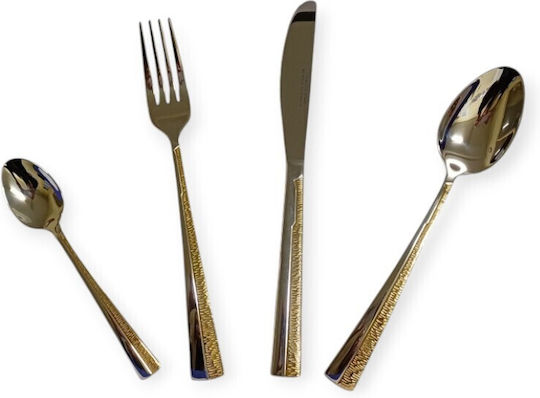 Karvounis Set de Tacâmuri Inoxidabil Auriu 30buc