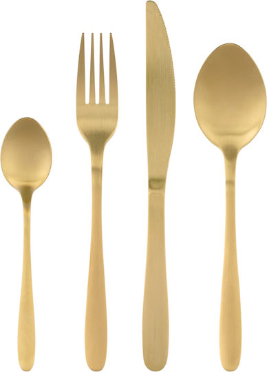 Alpina Appliances Besteckset Edelstahl Gold 16Stück