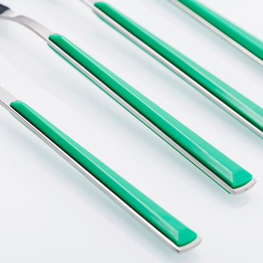 Benetton Rainbow Besteckset Edelstahl Grün 24Stück