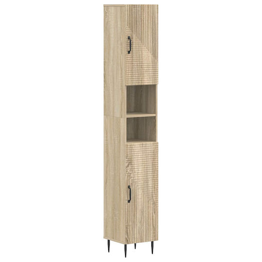 vidaXL 896817 Στήλη Μπάνιου Τοίχου 30x31x190cm Sonoma