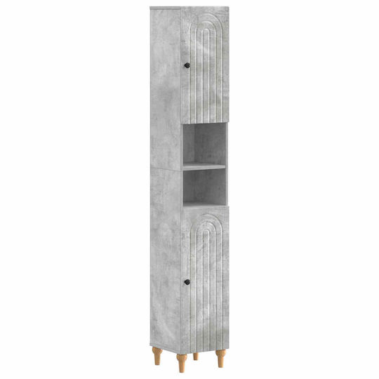 vidaXL 896158 Dulap Coloană Pentru Baie De Perete 30x31x190cm Gri