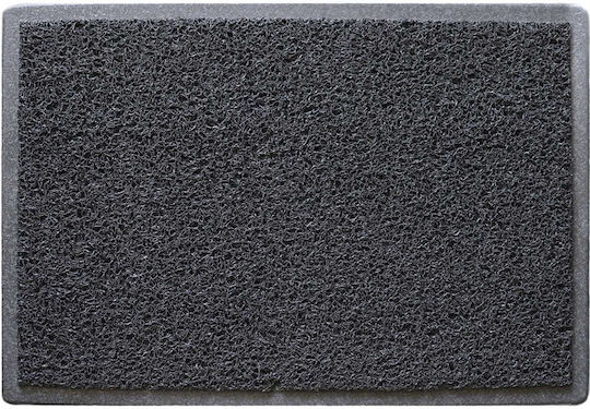 Eurofil Covor de Intrare Mochetă cu Suport Antiderapant Luxor Negru 40x60buc Grosime 12mm