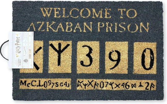 Pyramid International Πατάκι Εισόδου από Κοκοφοίνικα Welcome Μαύρο 40x60εκ.