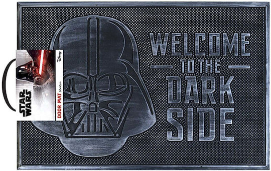 Pyramid International Covor de Intrare Antiderapant din Cauciuc Welcome to Dark Side Negru 40x60buc