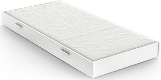 Polihome Leona Συρτάρι Κρεβατιού Ξύλινο Λευκό 199.8x93x17.8cm